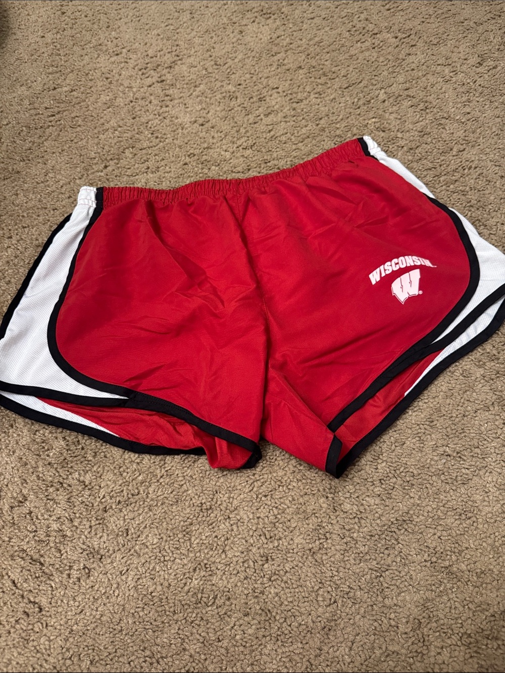 Wisconsin Red Women's Athletic Shorts